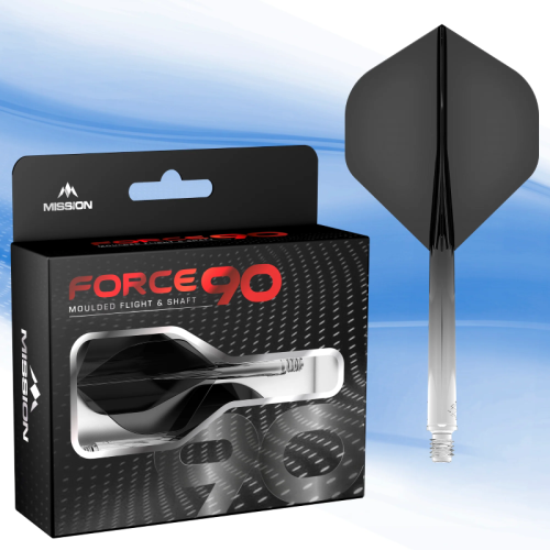 Mission Force 90 Moulded Flight & Shaft System Schwarz/Transparent - Standard No2